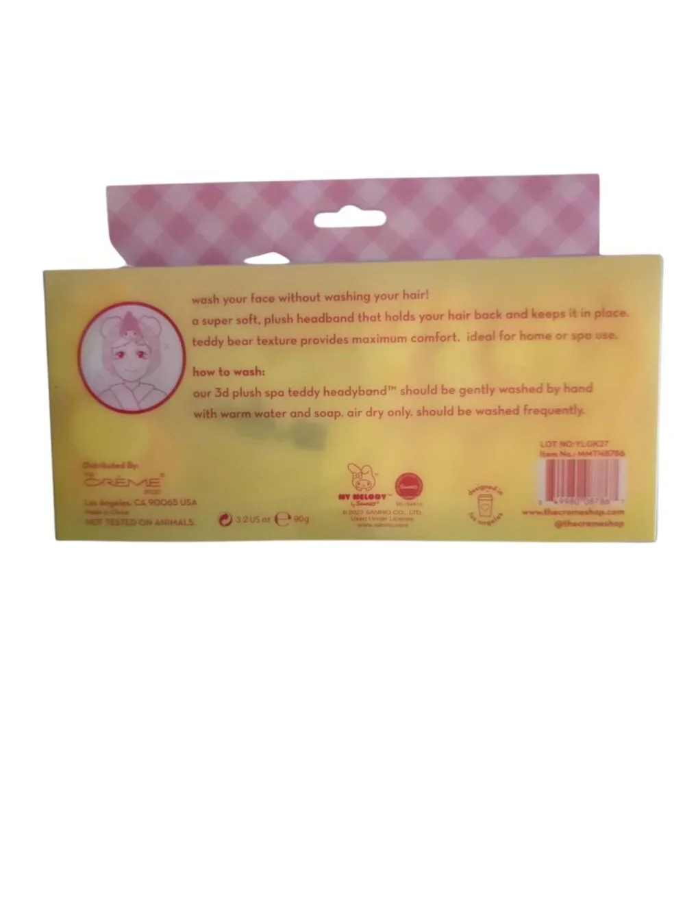 NWT Hello Kitty My Melody Crème Shop Plush Spa Headband Bundle Sanrio Limited